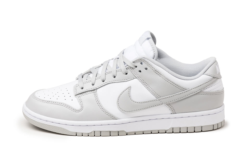 dunk low grey white