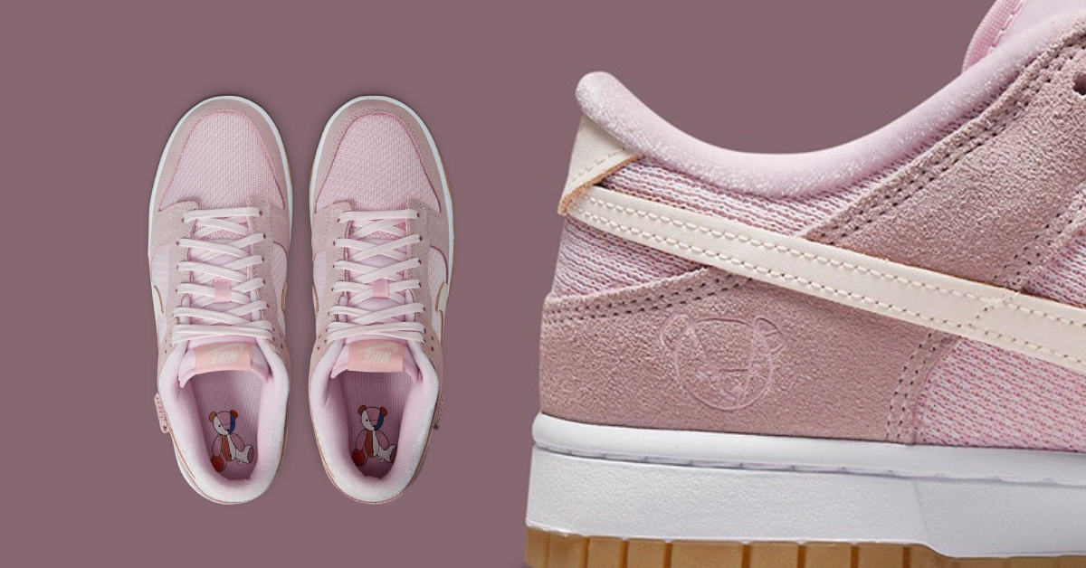 Nike Dunk Low Teddy Bear Dusty Pink