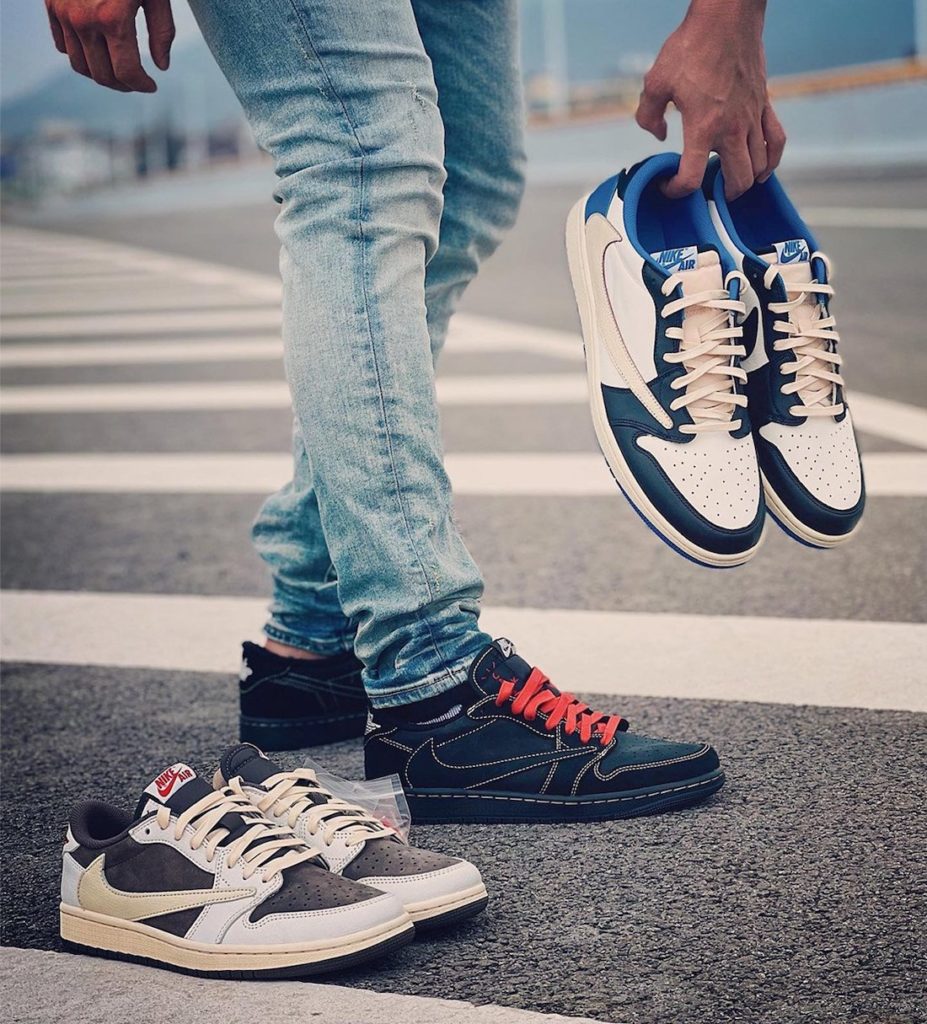 Travis Scott x Air Jordan 1 Low OG SP Black Phantom On-Foot Look