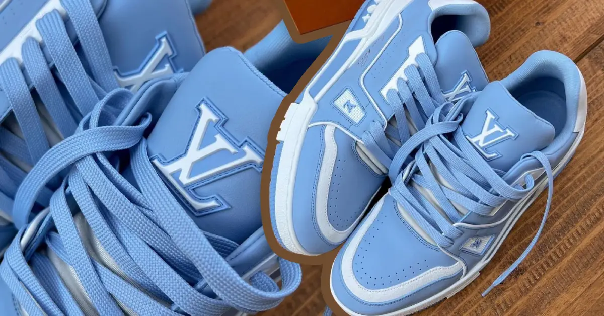 Louis Vuitton Fall Winter 2022 FW2022 Trainer Sneaker Blue 1AAHST New Sneakers Release Date Info