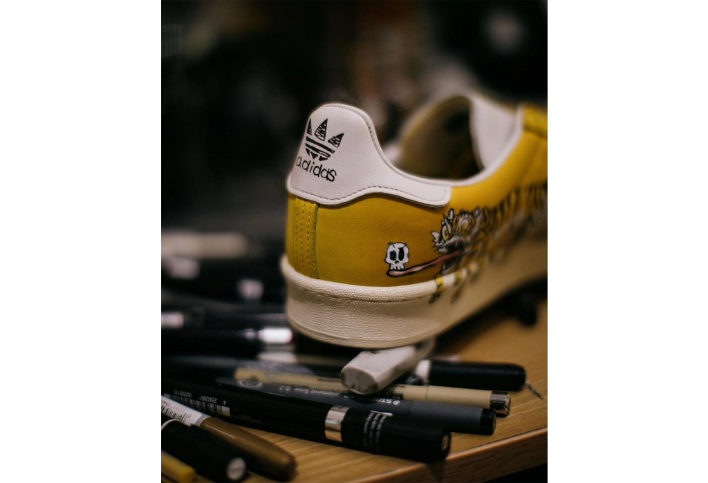 Kim Jung Gi x Kasina x adidas Campus “Hazy Yellow” is a Work of