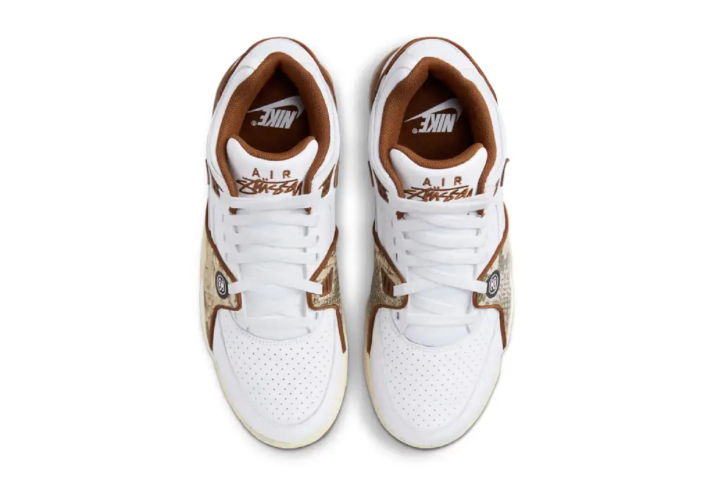 Stussy×Nike Air Flight89 Low SP White and Pecanステューシー Air Flight '89 Low x Stüssy 'White and Pecan' (FD6475-100