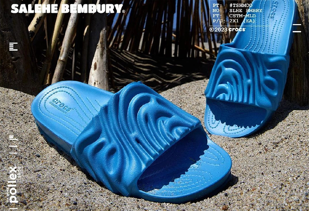 Salehe Bembury x Crocs Pollex Slide "Tashmoo Blue"