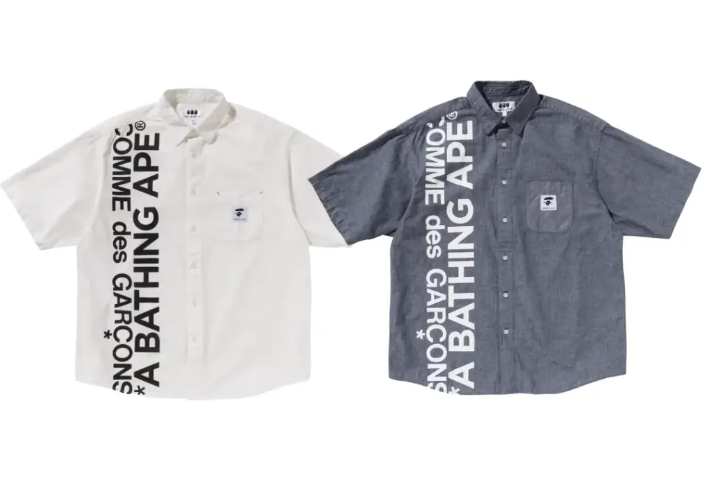 A BATHING APE®︎ × COMME des GARÇONS 半袖シャツ BAPE x COMME des GARÇONS S/S 2024 Collection | Release Date