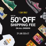 Up to 50% off Shipping Fee (June)