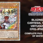 Yu-Gi-Oh TCG Blazing Cartesia, the Virtuous