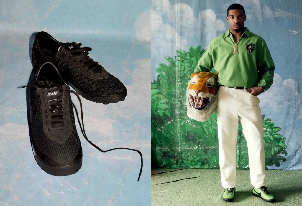 Bode x Nike Astro Grabber SP “Black”/”Chlorophyll” [Release Date/Price/Where To Buy]