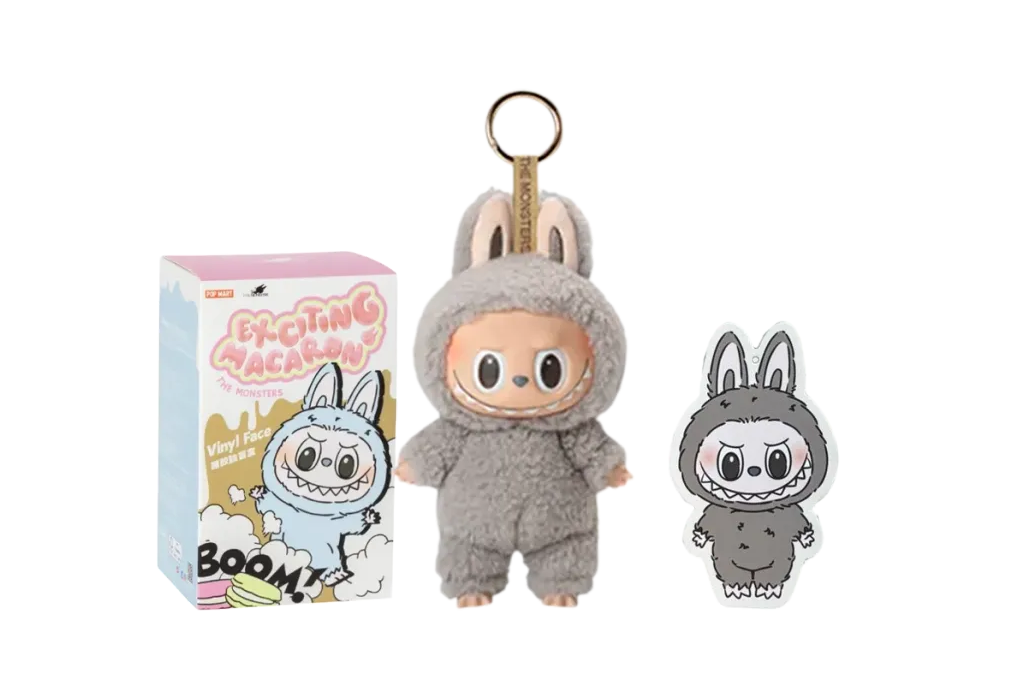 POP MART THE MONSTERS (LABUBU) Exciting Macaron Plush Series SESAME BEAN