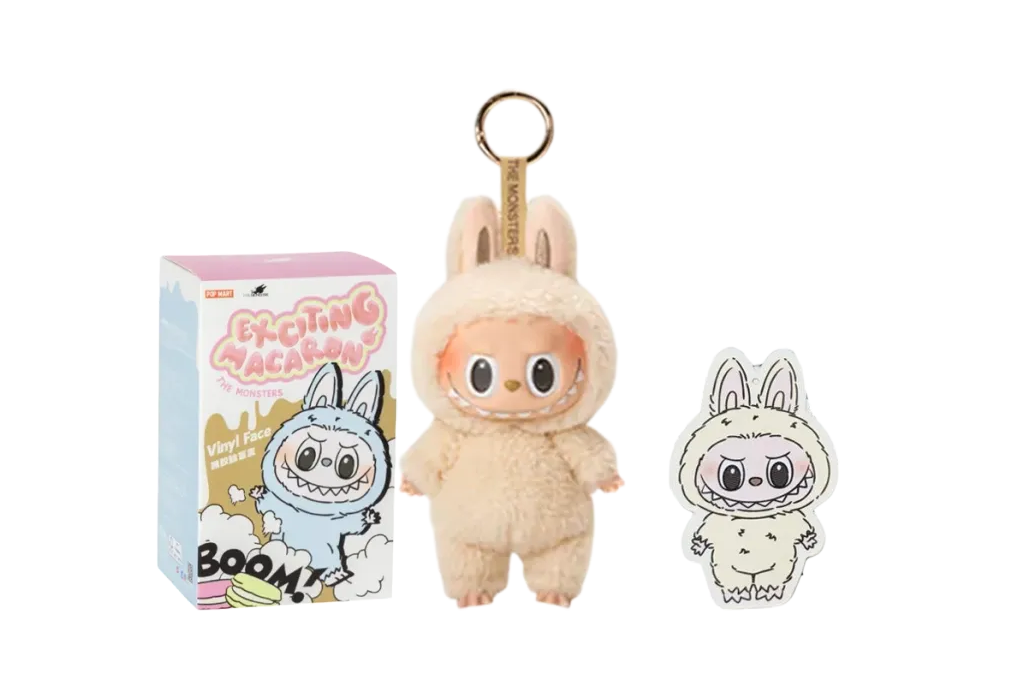 POP MART THE MONSTERS (LABUBU) Exciting Macaron Plush Series SOYMILK