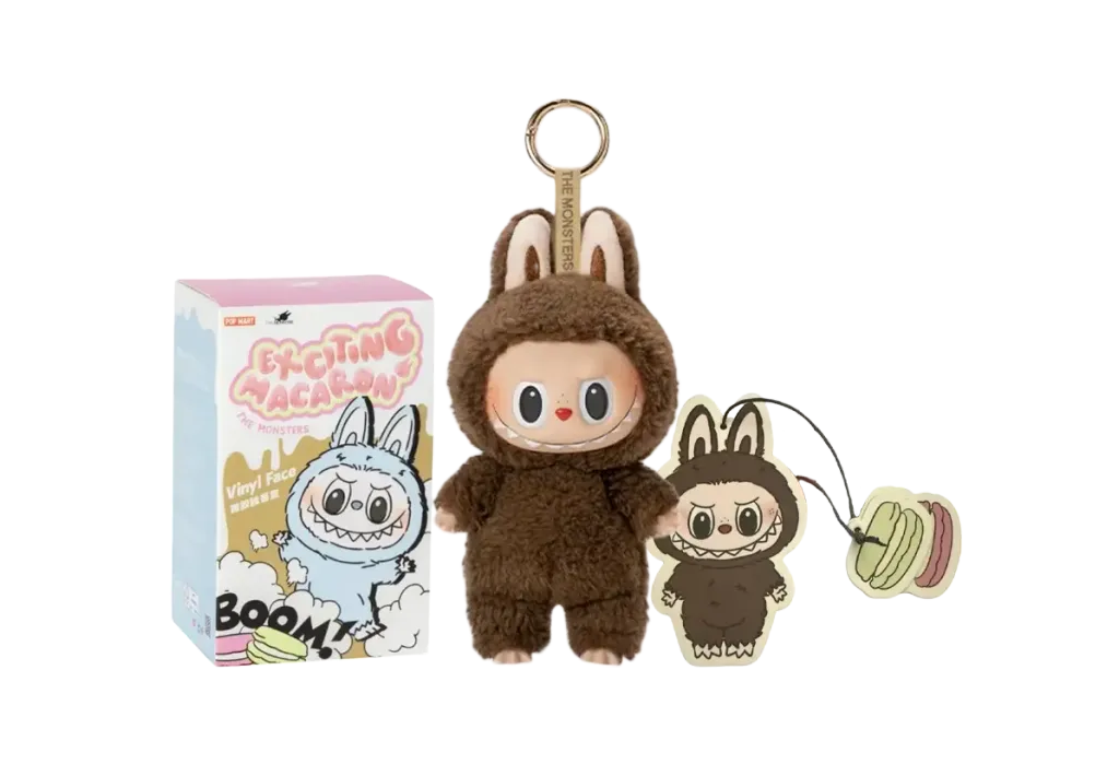 POP MART THE MONSTERS (LABUBU) Exciting Macaron Plush Series CHESTNUT COCOA (Secret)
