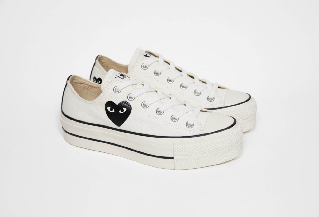 新品未使用〖アメリカ購入〗COMMEdesGARCONSPLAY PLAY COMME des GARÇONS x Converse Platform Sneakers [Release
