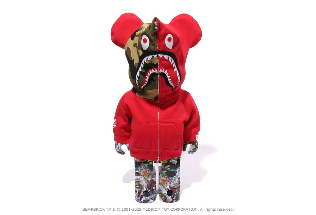 BAPE x MEDICOM TOY Legacy Camo Shark BE@RBRICK [Release Date