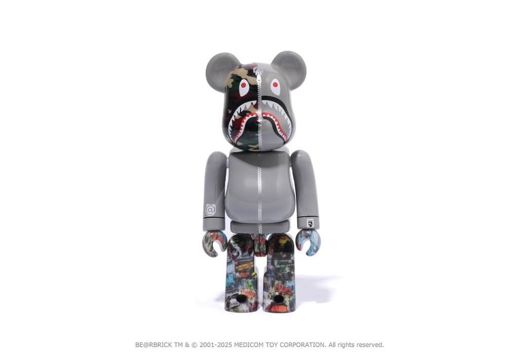 BAPE x MEDICOM TOY Legacy Camo Shark BE@RBRICK [Release Date