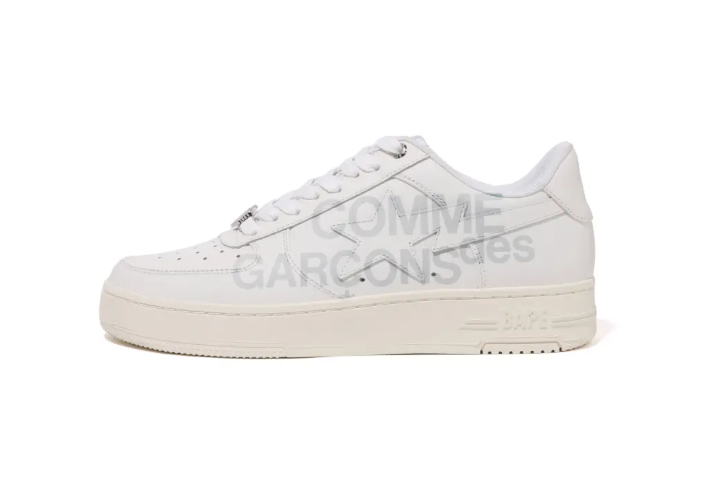 靴 A BATHING APE COMME des GARCONS BAPE STA A Bathing Ape Bape Sta Comme des Garcons Osaka Black Men's