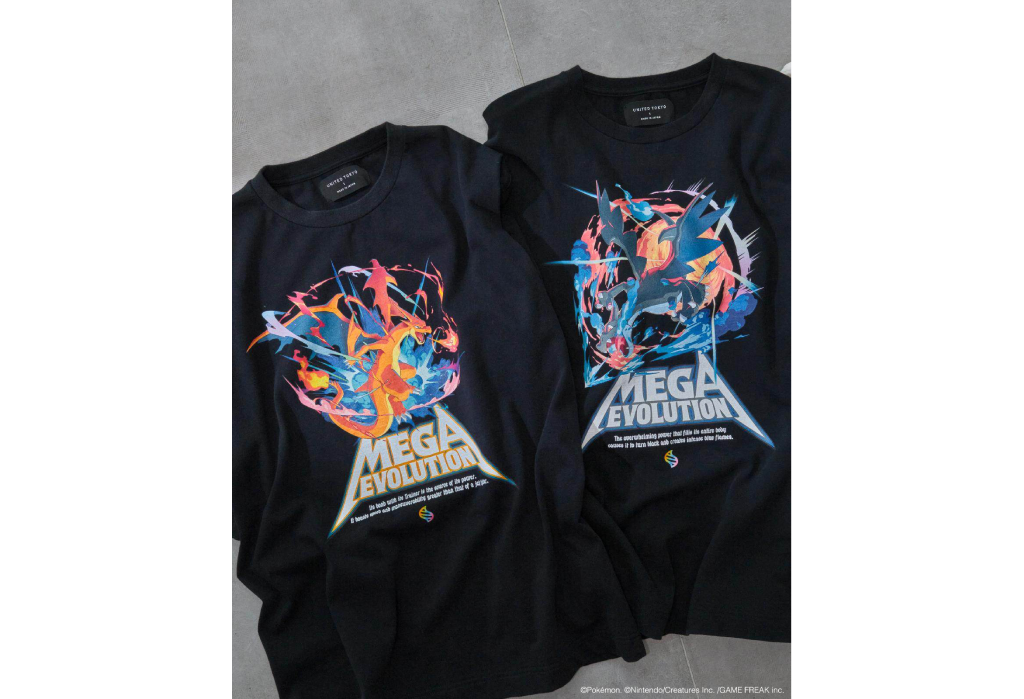 トップス POKEMON MEGA PIGMENT Tee size2 BLACK TOKYO BASE x Pokémon LEGENDS Z-A T-Shirt Collection [Release