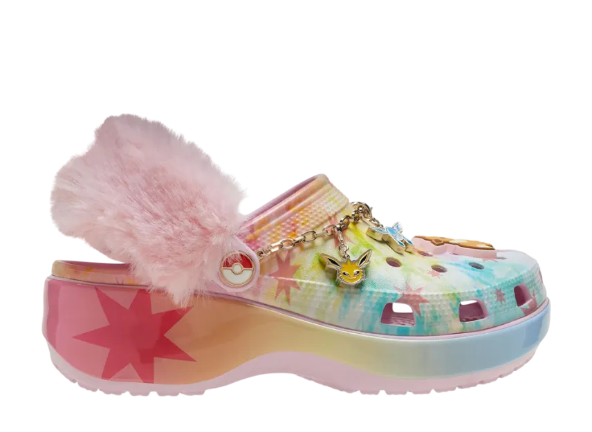 Crocs collab: Pokémon x Crocs Classic Platform Clog “Eevee”