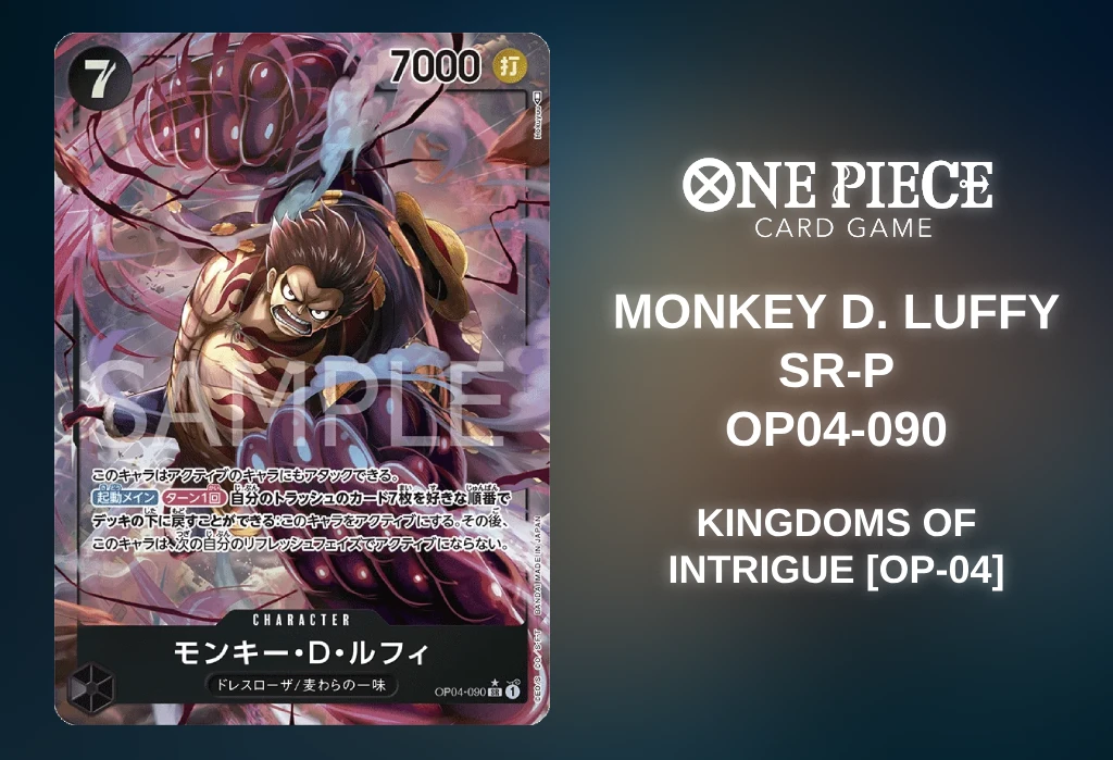 [ONE PIECE Card Game] Monkey D. Luffy (Kingdoms of Intrigue [OP-04] OP04-090) [Release Date/Price/Where To Buy]