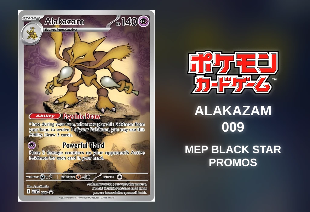 [Pokémon TCG] Alakazam (MEP Black Star Promos 009) [Release Date/Price/Where To Buy]