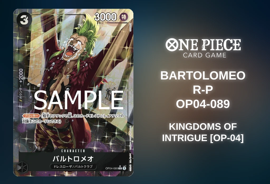 [ONE PIECE Card Game] Bartolomeo (Kingdoms of Intrigue [OP-04] OP04-089) [Release Date/Price/Where To Buy]