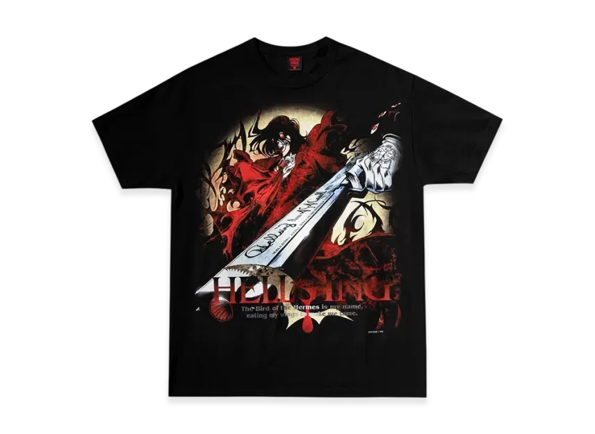 Geeks Rule x HELLSING OVA Silkscreen Printing T Shirt Alucard 