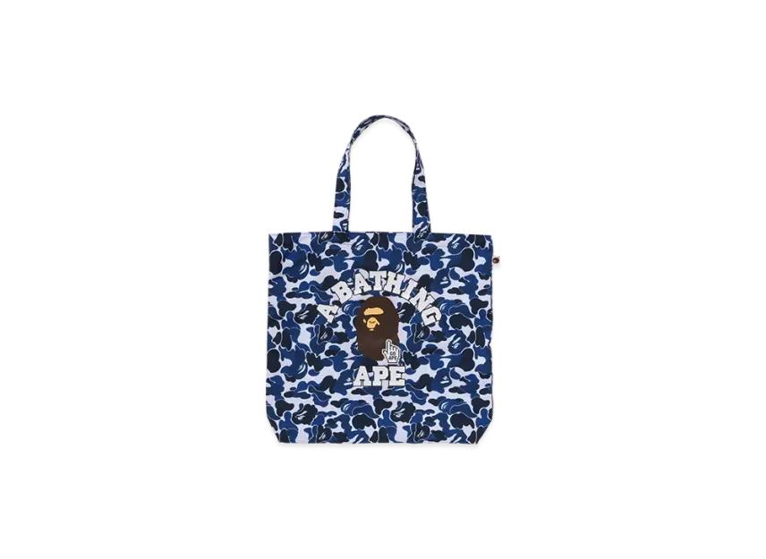 A BATHING APE Bape Camo Go Ape Pointer College Tote Bag 