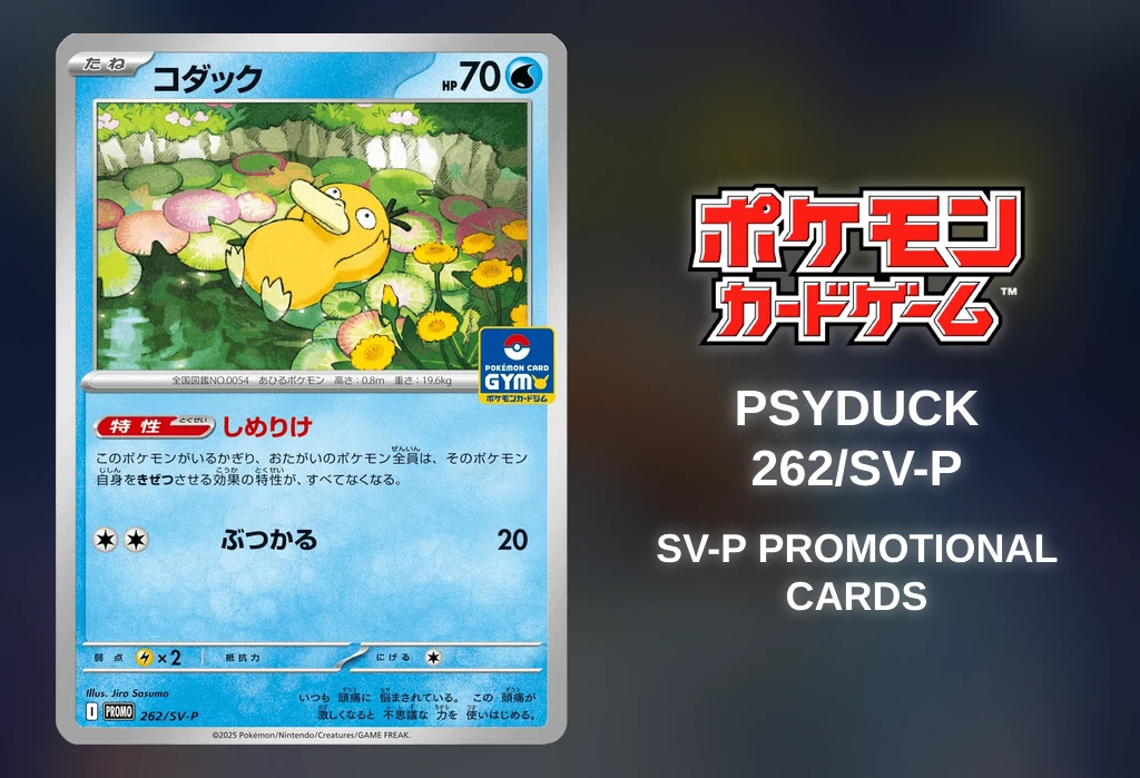 [Pokémon TCG] Psyduck (SV-P Promotional Cards 262/SV-P) [Release Date/Price/Where To Buy]