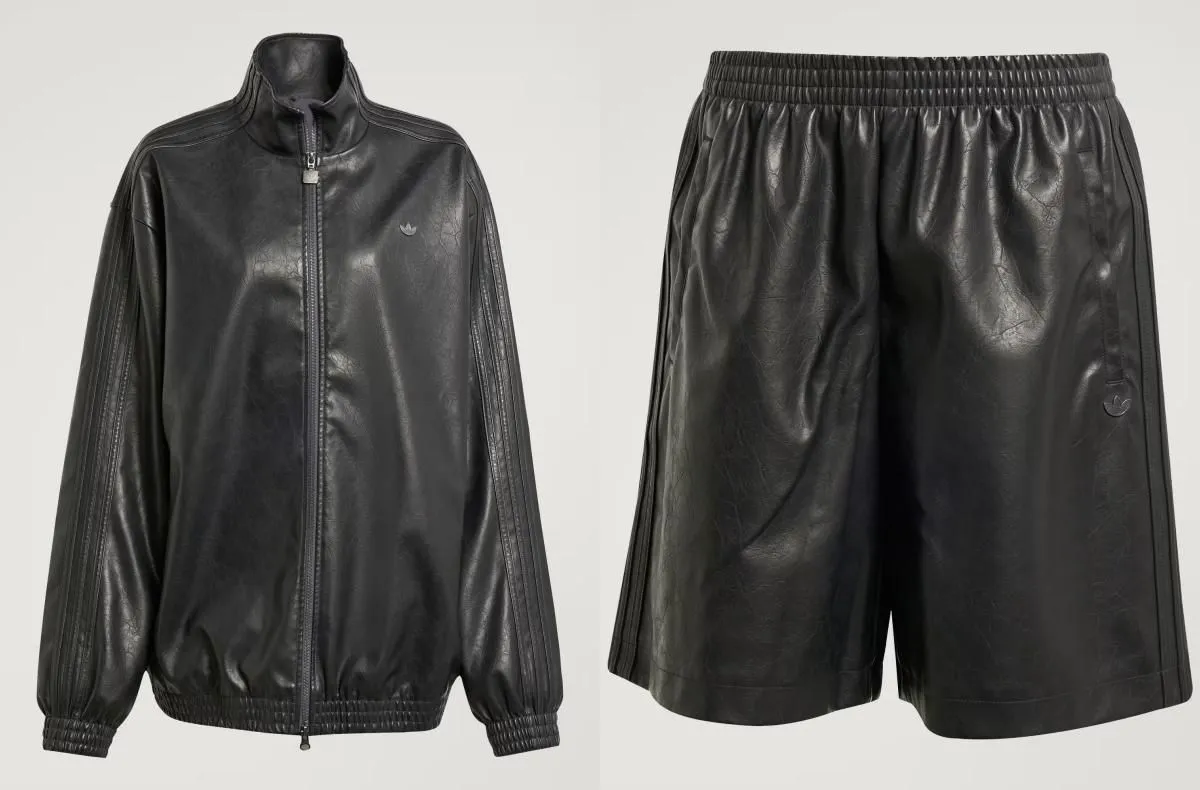 adidas Originals Women’s Pleather Firebird Oversized Track Top & Shorts [Release Date/Where To Buy]