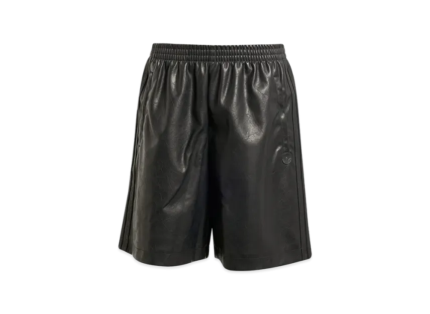adidas Pleather Firebird Oversized Shorts 