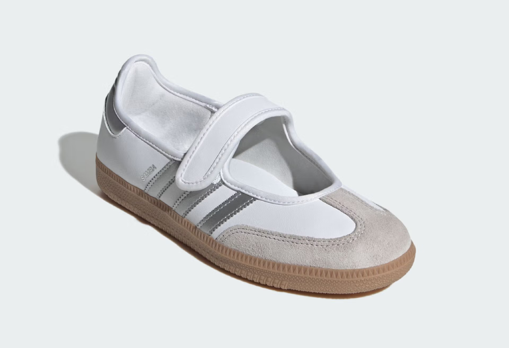 adidas Samba Jane White Silver Metallic