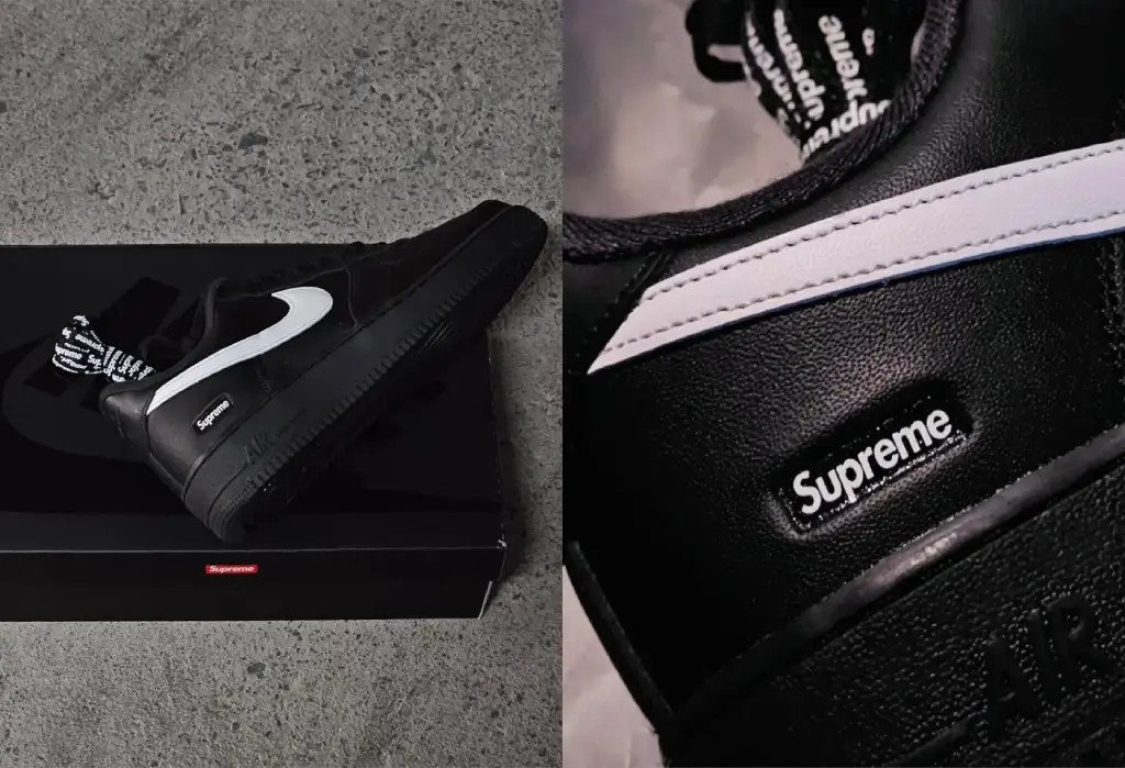 Supreme x Nike Air Force 1 Low “Black/White” [Release Date/Price/Where To Buy]
