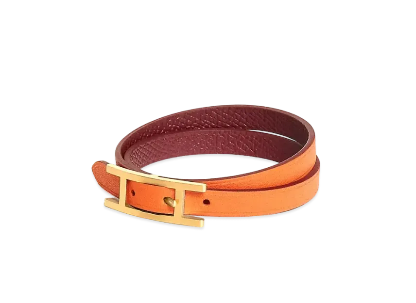 Hermes Behapi Double Tour Bracelet 
