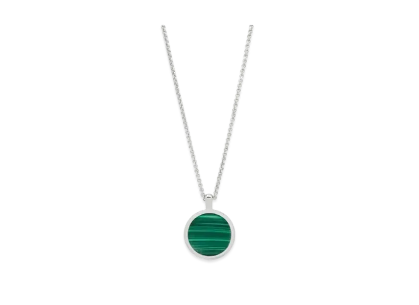 TOMWOOD Round Pendant Malachite 