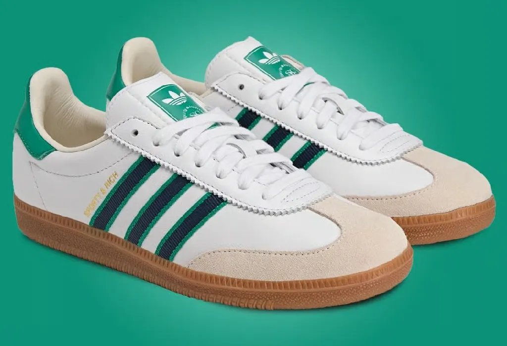Sporty & Rich x adidas Samba “White/Green” [Release Date/Price/Where To Buy]