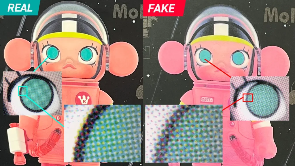 Real vs. Fake: POP MART MEGA SPACE MOLLY 100% Series 3