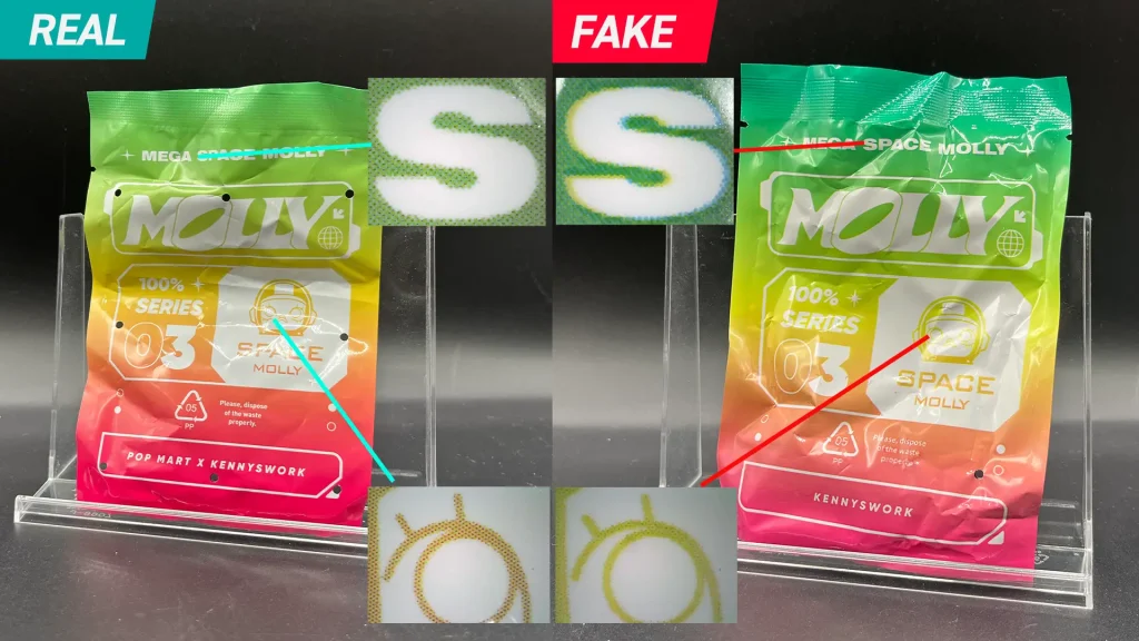 Real vs. Fake: POP MART MEGA SPACE MOLLY 100% Series 3
