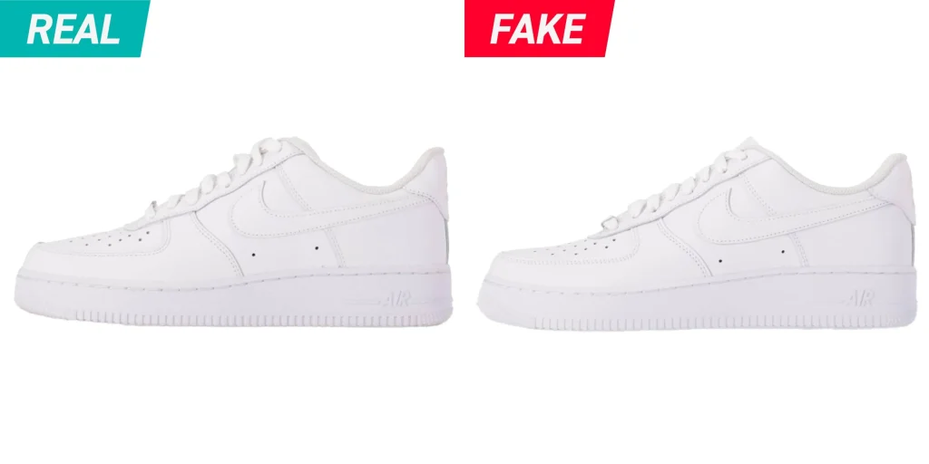 Real vs. Fake: Nike Air Force 1