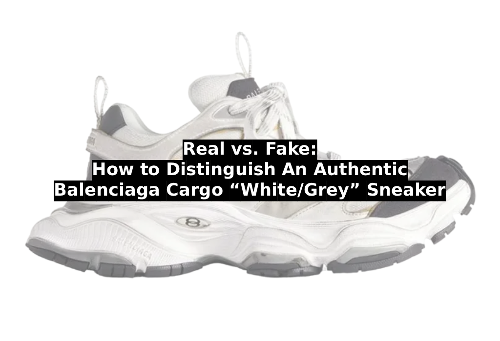 Real vs. Fake: How to Distinguish An Authentic Balenciaga Cargo “White/Grey” Sneaker
