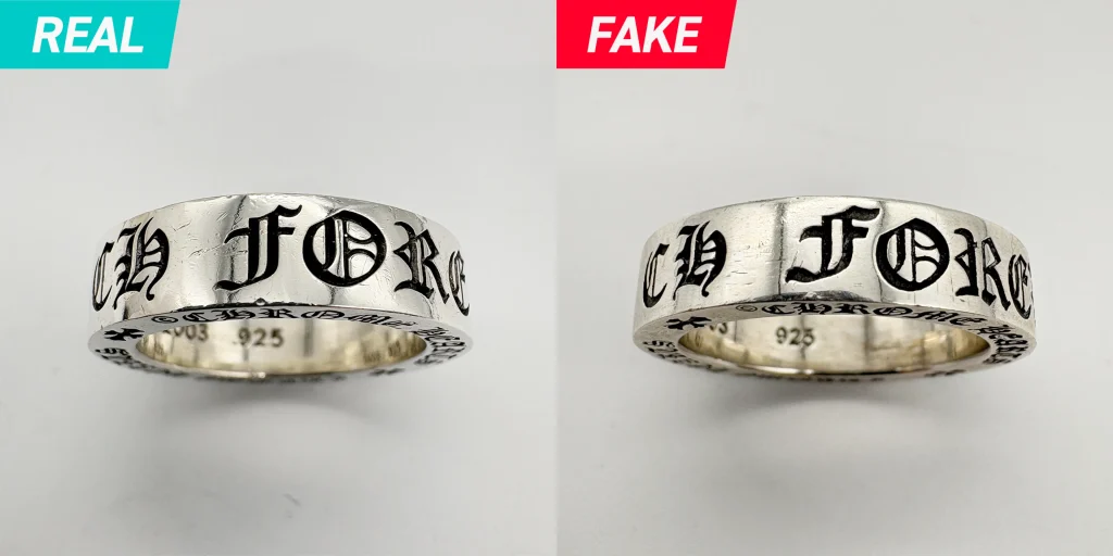 Chrome Hearts CH Forever Spacer Ring Real vs Fake