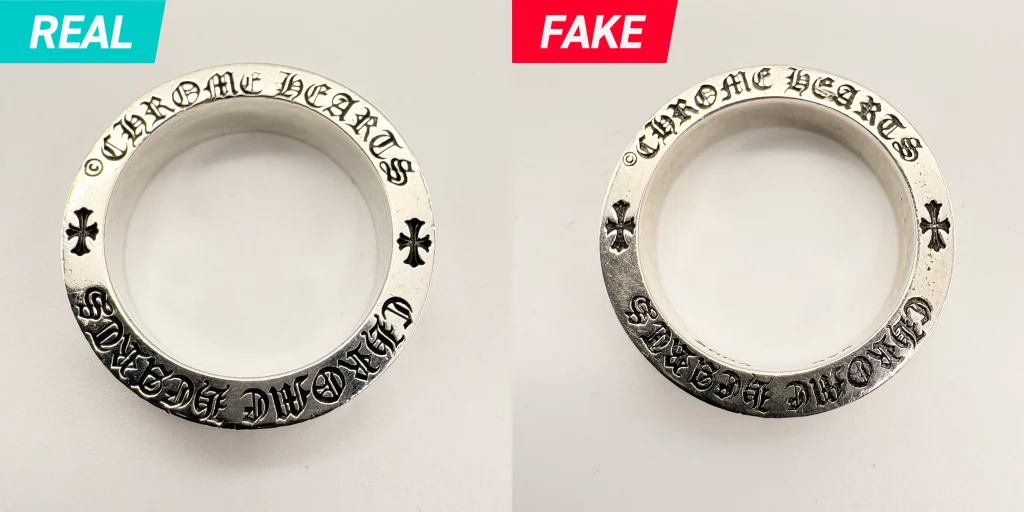 Chrome Hearts CH Forever Spacer Ring Real vs Fake