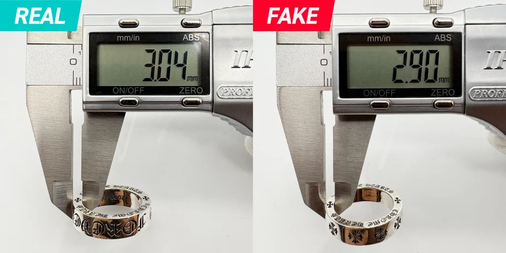 Chrome Hearts CH Forever Spacer Ring Real vs Fake