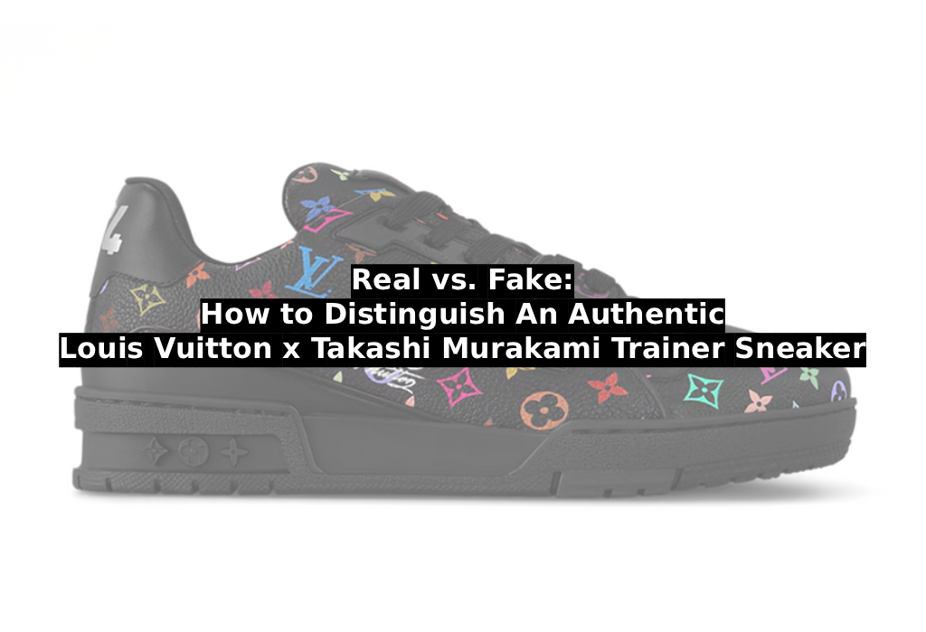Real vs. Fake: How to Distinguish An Authentic Louis Vuitton x Takashi Murakami Trainer Sneaker