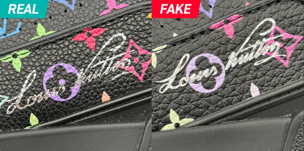 Louis Vuitton Takashi Murakami Trainer Sneaker Black Real vs Fake