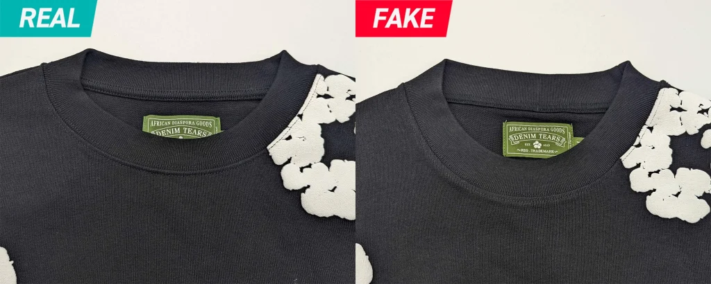 Denim Tears Long Sleeve Cotton Wreath Tee Real vs Fake