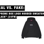 Real vs. Fake: Supreme Box Logo Hooded Sweatshirt "Black" (24FW) Authentication Guide