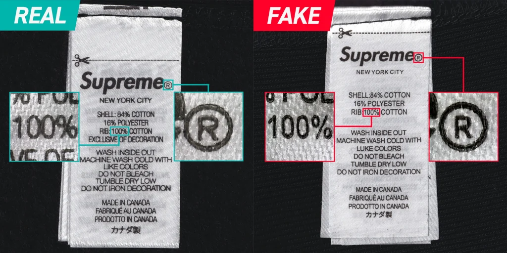 Real vs. Fake: Supreme Box Logo Hooded Sweatshirt "Black" (24FW) Authentication Guide