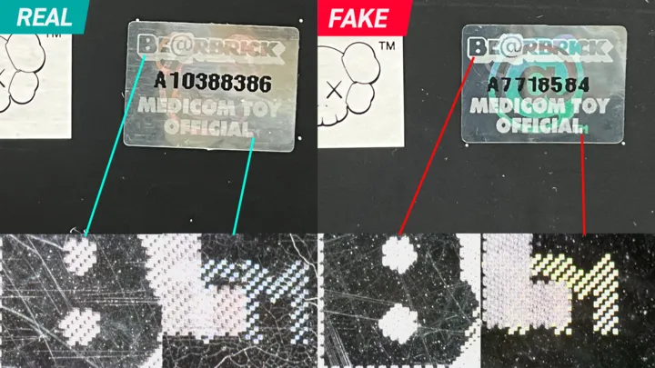KAWS TENSION 100% & 400% BE@RBRICK Real vs Fake