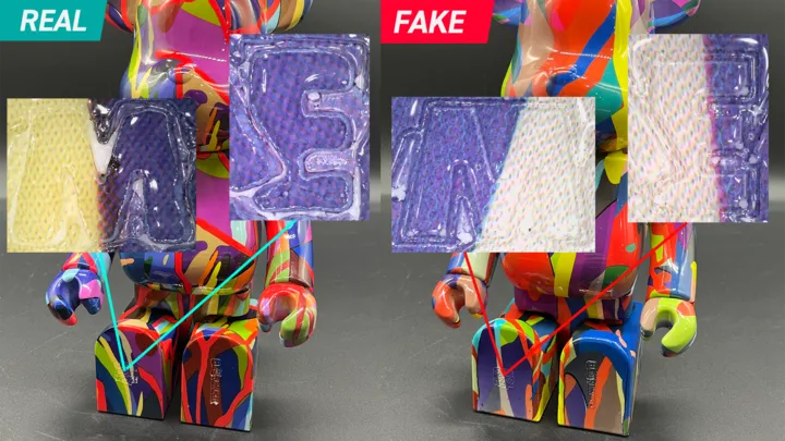 KAWS TENSION 100% & 400% BE@RBRICK Real vs Fake