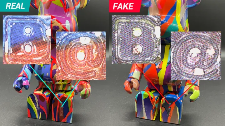KAWS TENSION 100% & 400% BE@RBRICK Real vs Fake