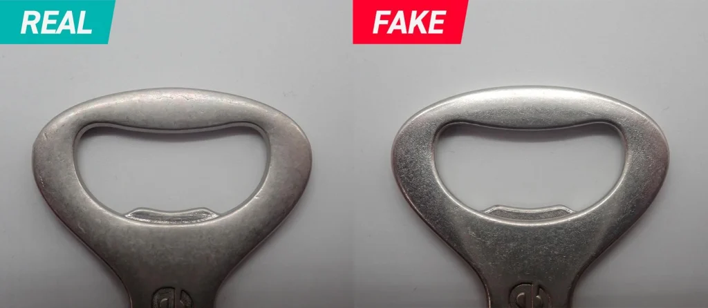 Supreme Bottle Opener Keychain Silver Real vs Fake