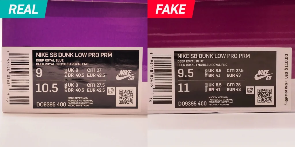 Real vs. Fake: Nike SB Dunk Low “Los Angeles Dodgers” Authentication Guide